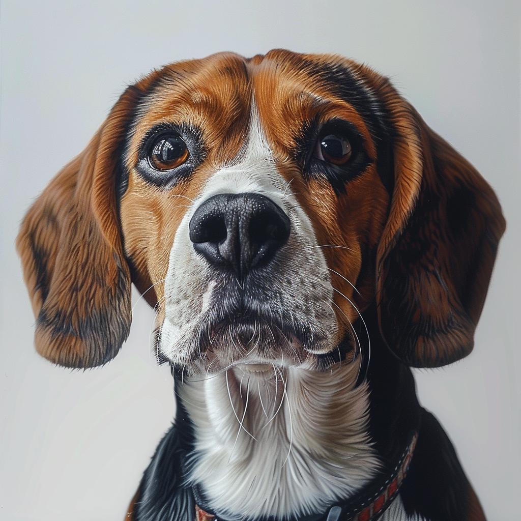 beagle  painting  dog  canine  white  background  art  stylized  animal  portrait 942826