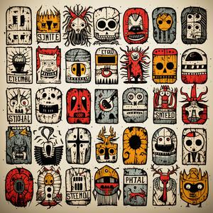 masks  skulls  asymmetrical  dark  symbology  Tokyo  shattered  minimal  floral  design 1078749