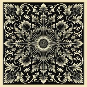 black  white  pattern  ornate  symmetrical  minimal  design  damask  lines  artnouveau 1078989