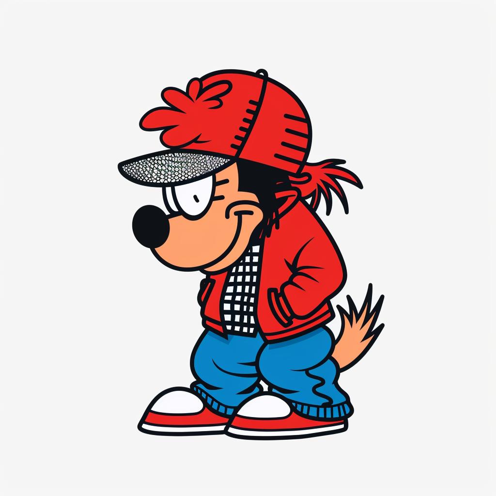 aggressive  streetwise  anthropomorphic  animal  baseball  cap  urban  minimal  red  silver 958924