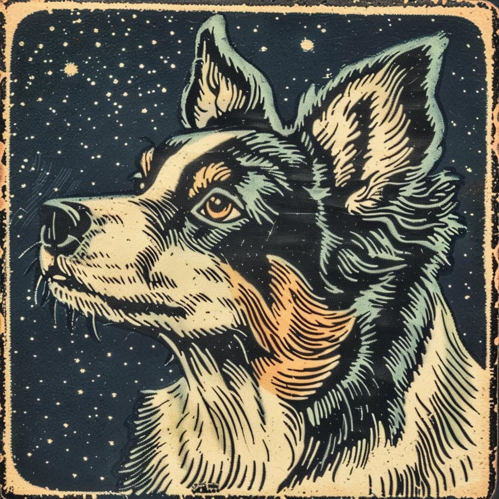 dog  border  collie  painting  stars  colorful  art  canine  adorable  portrait 942303