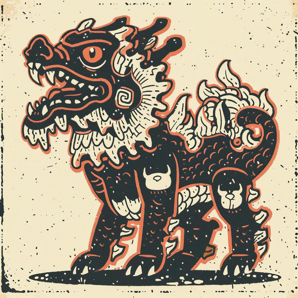 Nychos  creature  mythical  hybrid  dragon  fiery  terrifiying  animal  illustration  fantasy 931437