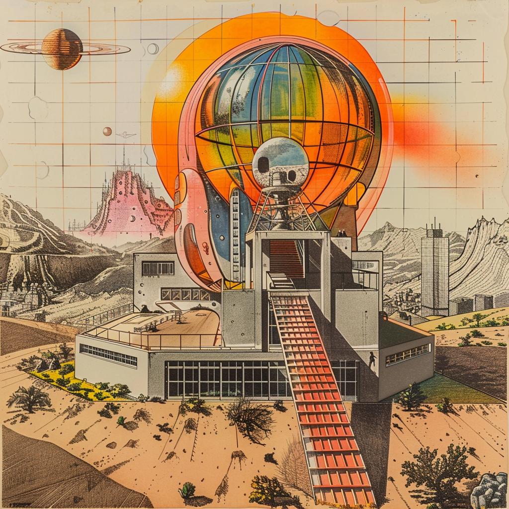 هبوط على سطح القمر، طوكيو، بناء، كرة عملاقة، رسم معماري، مستقبلي، أيقوني، 1036201