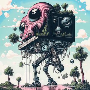 robot  machine  pink  minimal  chromolithography  fantasy  surreal  illustration  creativity  design 1037675