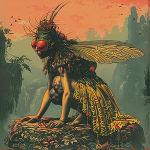 chromolithography  album  cover  insect  art  design  color  illustration  graphic  music 1051643