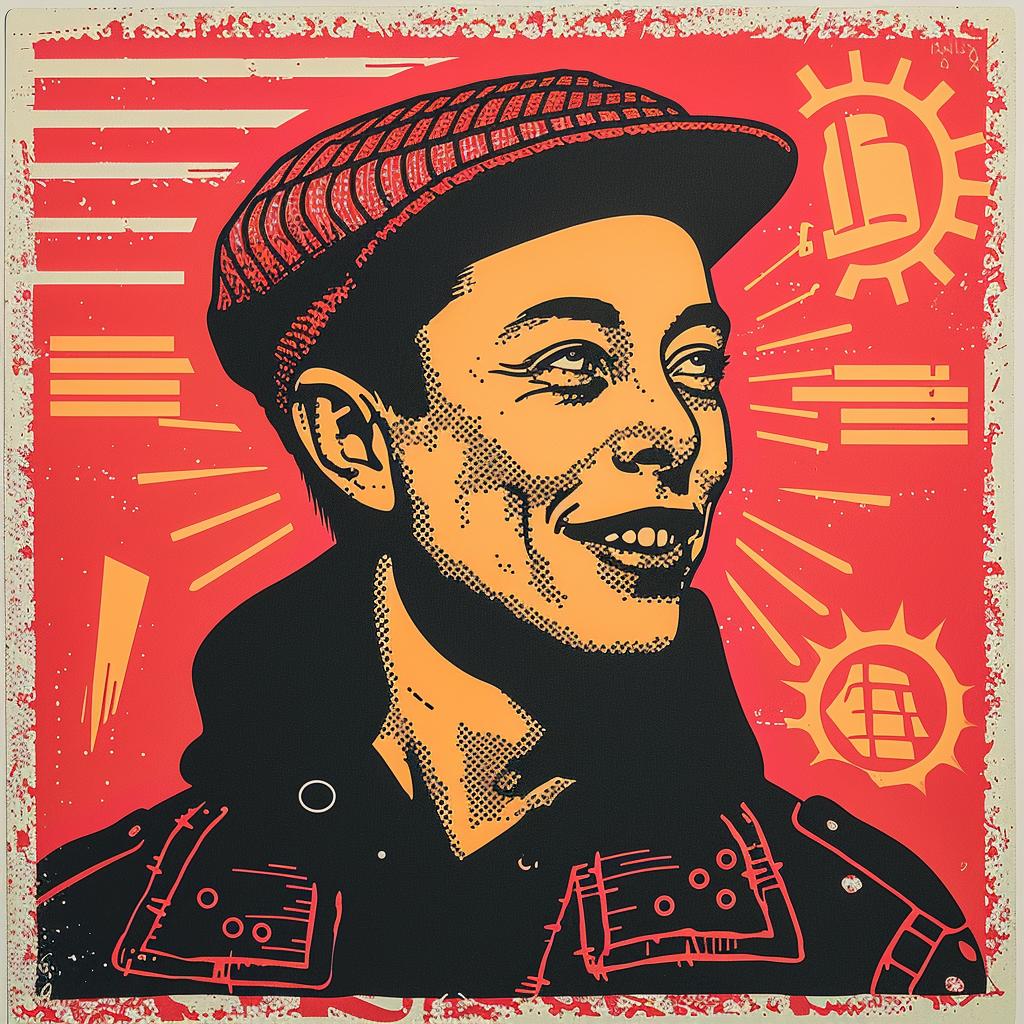 poster  ElonMusk  streetwise  urban  culture  minimal  character  simple  hat  jacket 955991