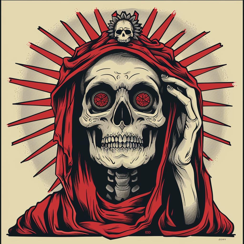 provocative  art  skull  red  hood  eyes  dark  occult  spiritual  introspective 931614