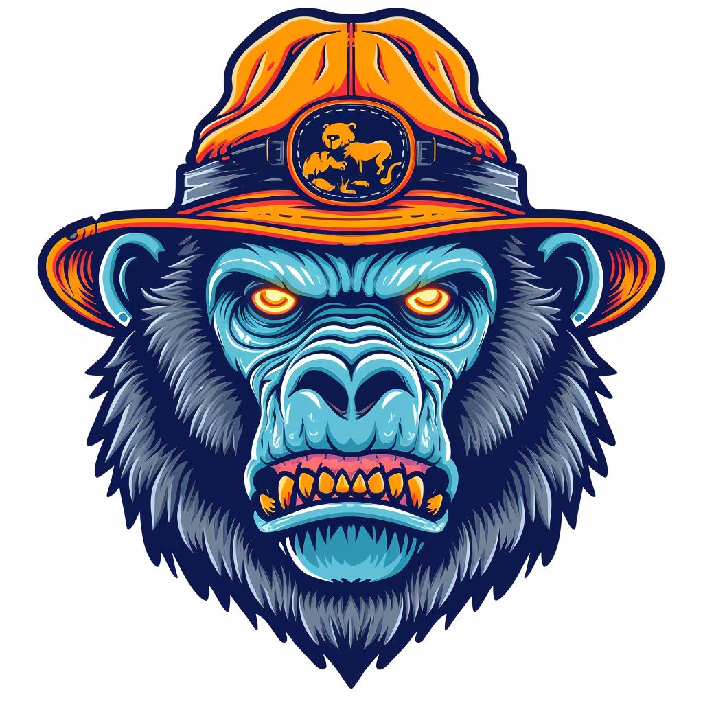 gorilla  animal  streetwear  hat  aggressive  urban  minimalist  illustration  culture  zoo 955791
