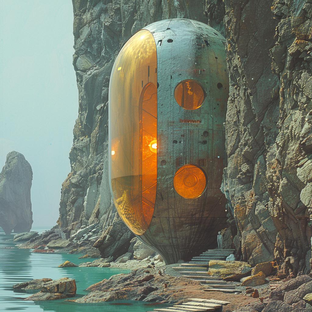 magic  realism  surreal  photo  futuristic  colony  ochre  teal  lighting  glow 1029709