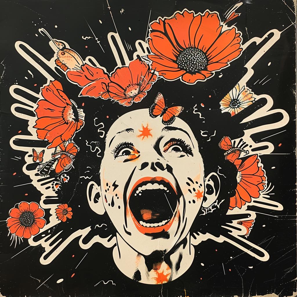 surreal  album_cover  collage  happy  joy  screaming  flowers  art  colorful  creative 928882
