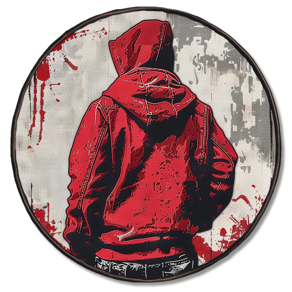 patch  streetwear  hoodie  blood  splatter  red  chenille  minimalistic  simple  cool 961339