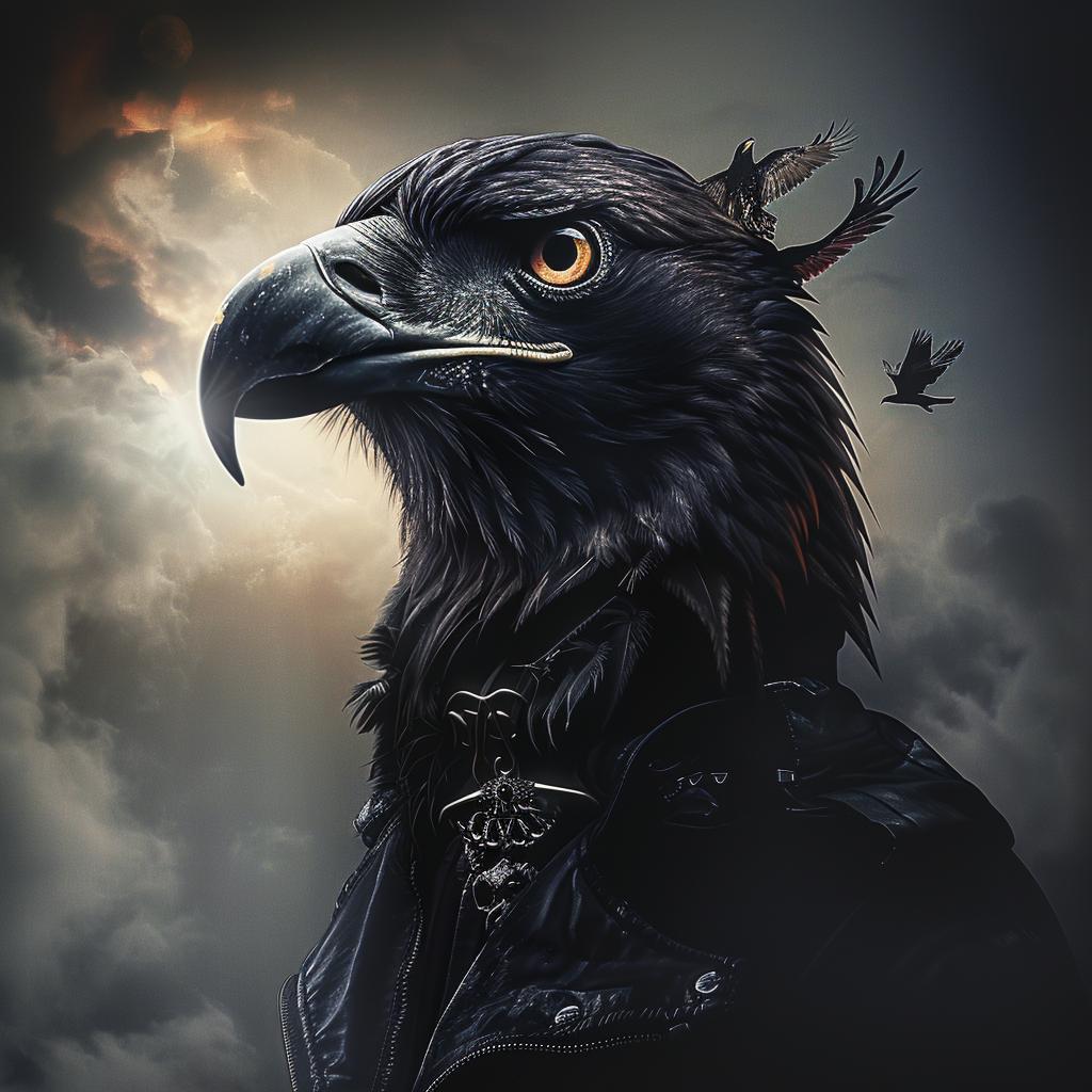 eagle  raven  man  black  white  feathers  head  illustration  bird  nature 1034124
