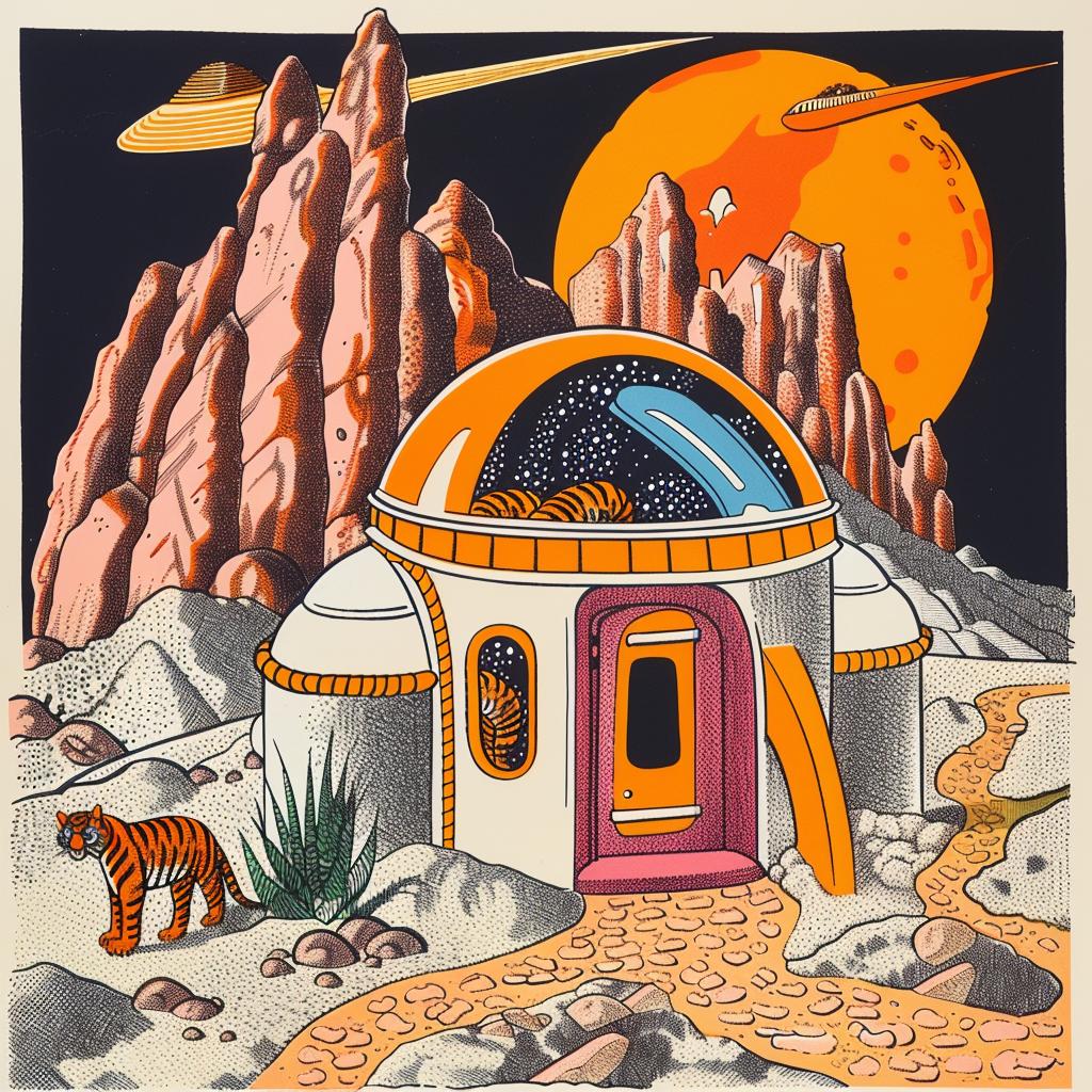 mars  poster  band  moon  stars  whimsical  colorful  artwork  sci-fi  playful 959654
