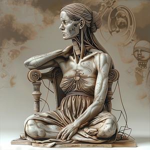 sculpture  woman  chair  figurative  modern  contemporary  elegant  art  figurative  design 1038612