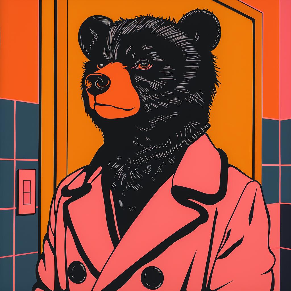 bear  anthropomorphic  surreal  volumetric  lighting  glow  natural  coat  art  style 963011