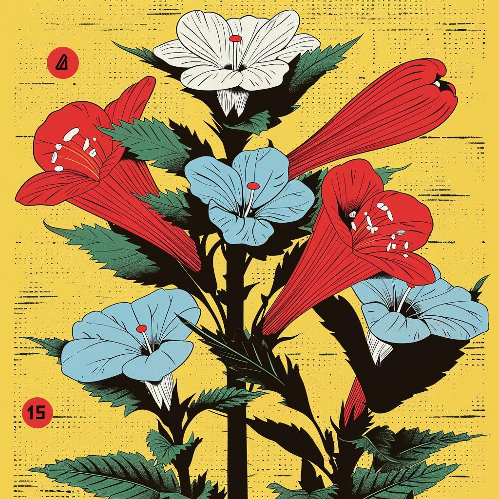 flowers  poster  numbers  bloom  colorful  illustration  abstract  vibrant  art  design 944963
