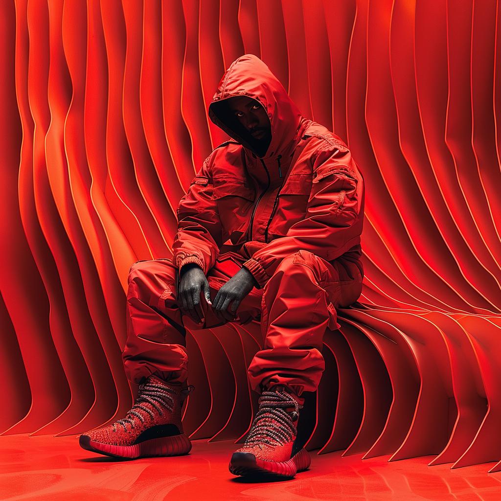 surreal  album  cover  man  red  couch  wall  creative  bold  modern 976563
