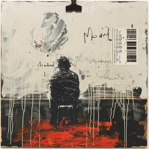 man  chair  encaustic  paint  impasto  red  background  portrait  Jakub  Rozalski 1066090