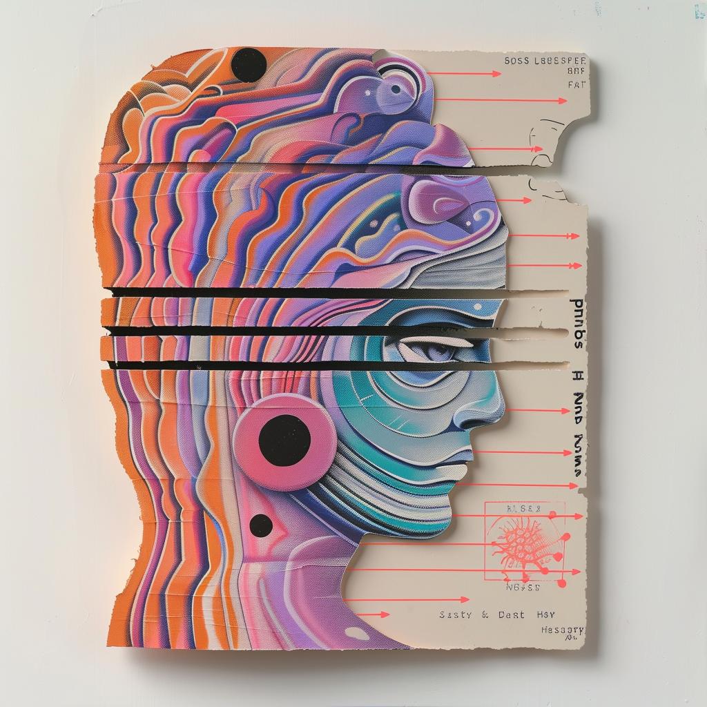 sculpture  colorful  woman  head  biological  illustration  palette  art  Op-Art  three-dimensional 974469