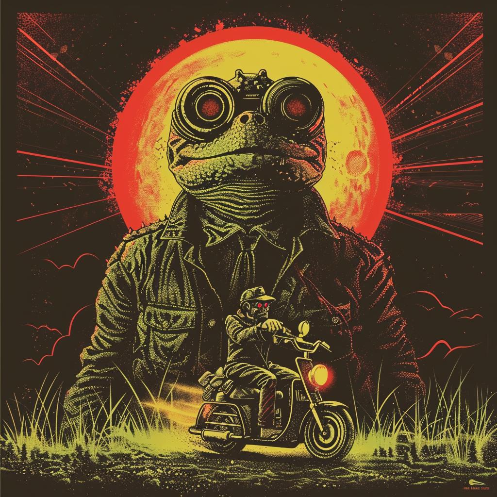 turtle  scooter  sun  background  whimsical  art  funny  fantasy  cartoon  playful 943229