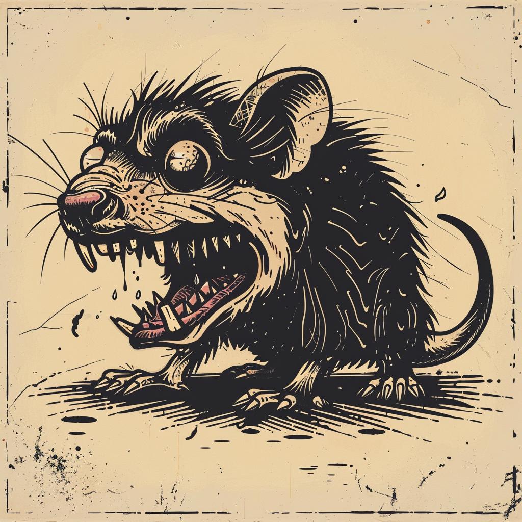 rat  mythical  fearsome  toddmcfarlane  original  graphic  creature  dark  illustration  surreal 928333