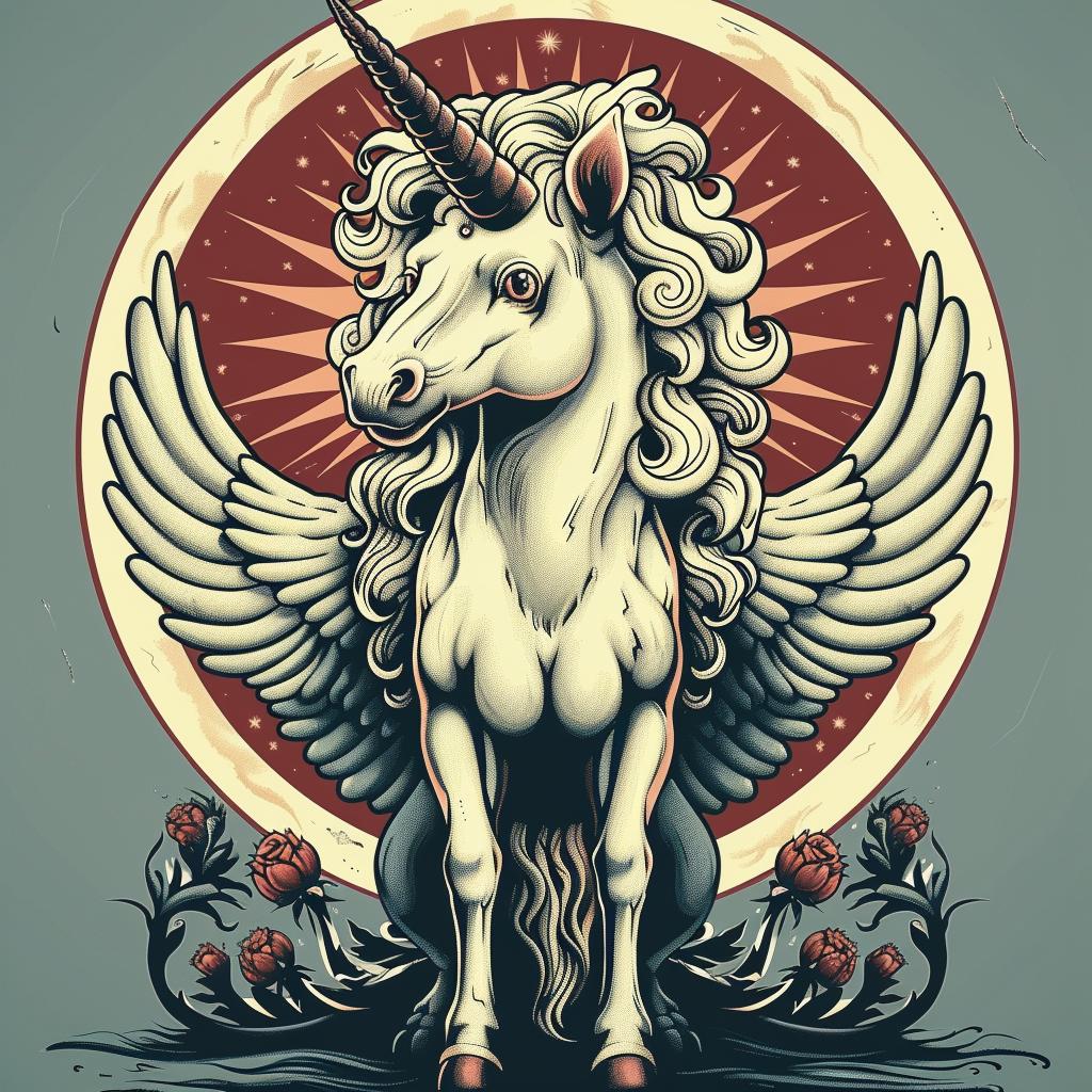 mythical  creature  hybrid  unicorn  wings  fantasy  exploration  unique  blending  animal 941349