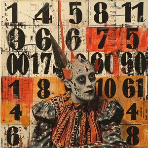chromolithography  clown  painting  numbers  claude  cahun  Andreas  Levers  stylized  playful 1039962