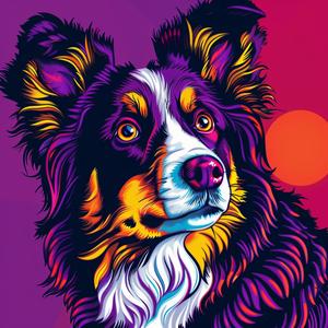 dog  colorful  hair  background  playful  animal  pet  vibrant  whimsical  cute 1072400