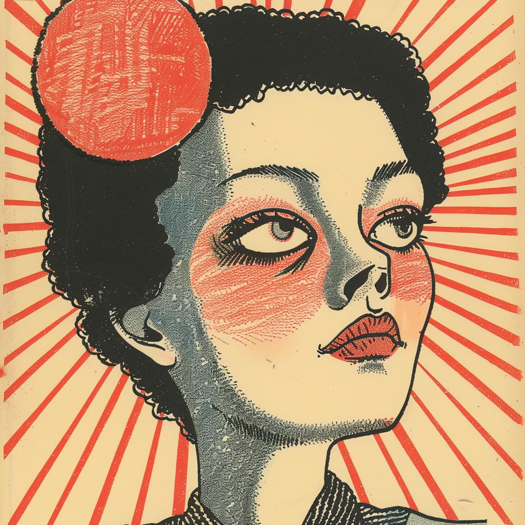 poster  woman  sunburst  Ukiyo-e  surreal  bold  creative  symbolist  abstract  art 916311
