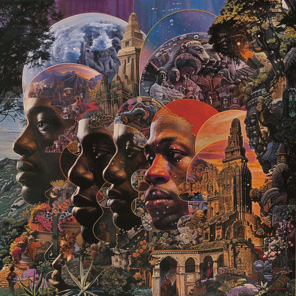 غلاف ألبوم Klarwein، تصميم تجريدي ملون، أسلوب توضيحي حديث، 1022985