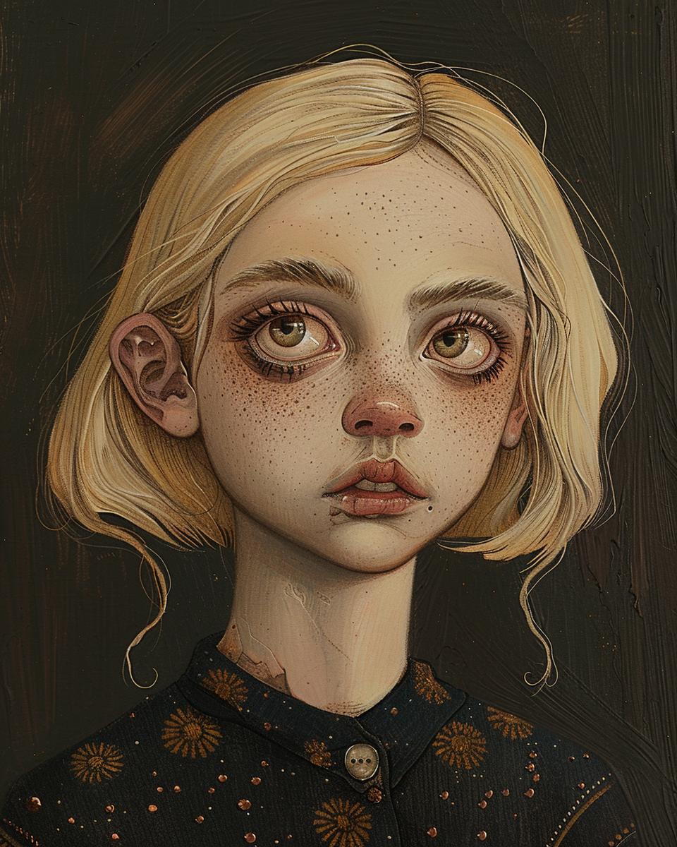 portrait  woman  four  eyes  sad  freckles  expression  emotion  face  art 971055