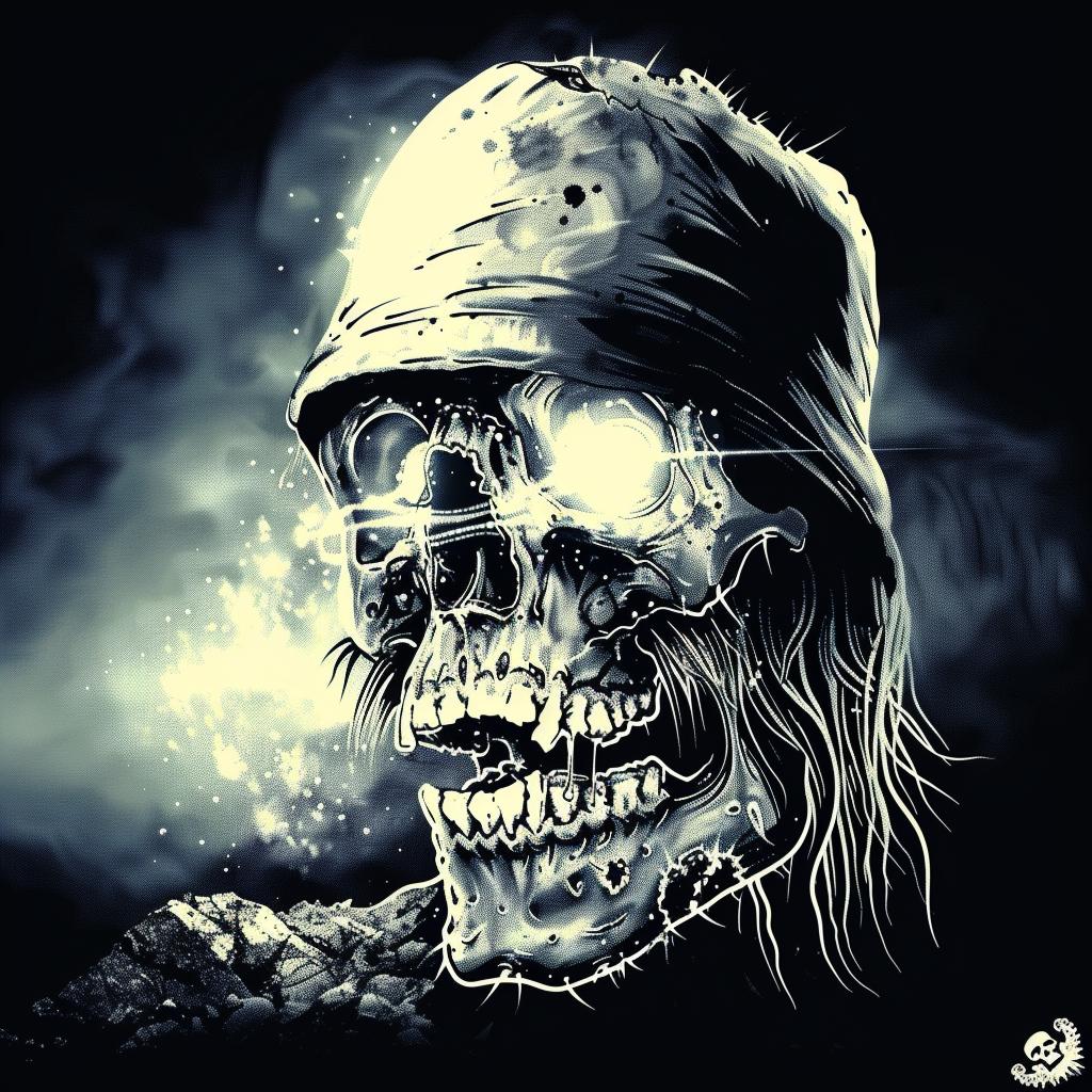 skull  hat  character  black  background  illustration  graphic  art  style  design 1033326