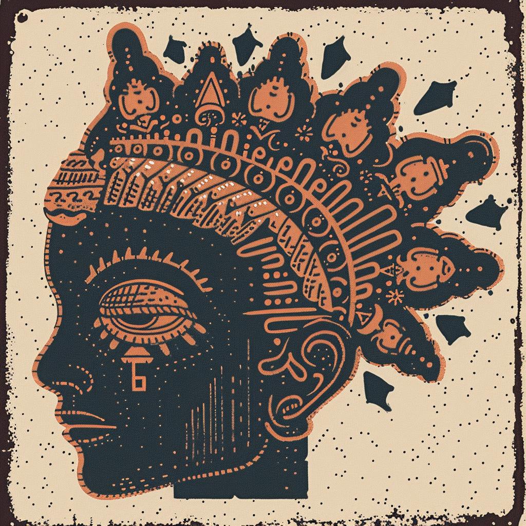 provocative  art  crown  tribal  patterns  african  woman  illustration  metaphysical  head 934705