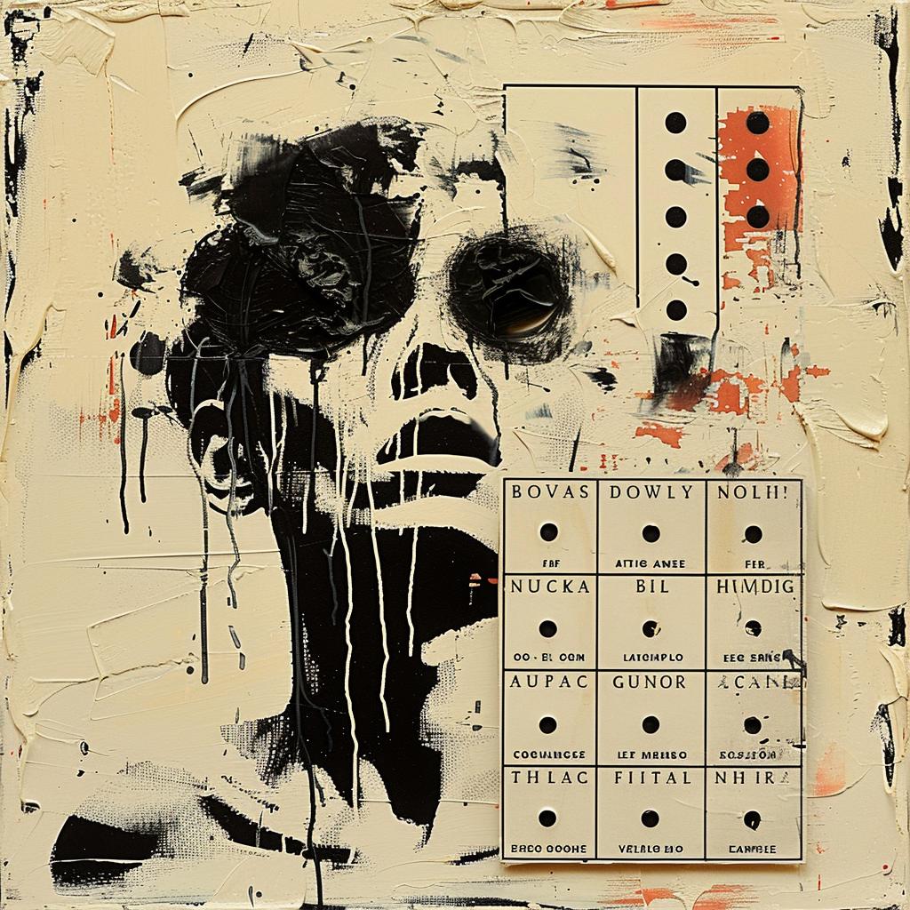 woman  face  number  album  art  palette  imperfect  black  cream  ochre 963427