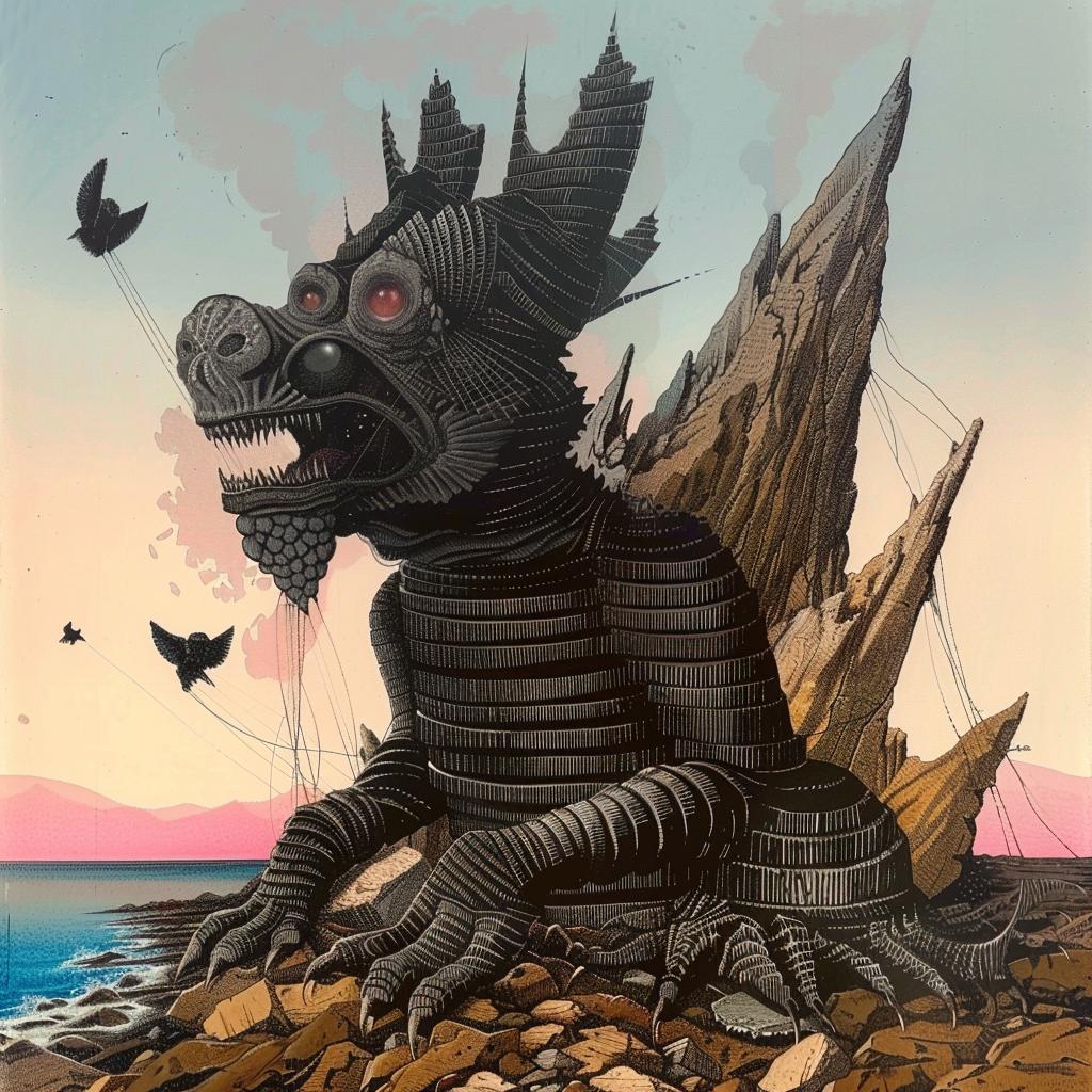 painting  dragon  rocks  art  fantasy  creature  illustration  surreal  mythical  color 948220
