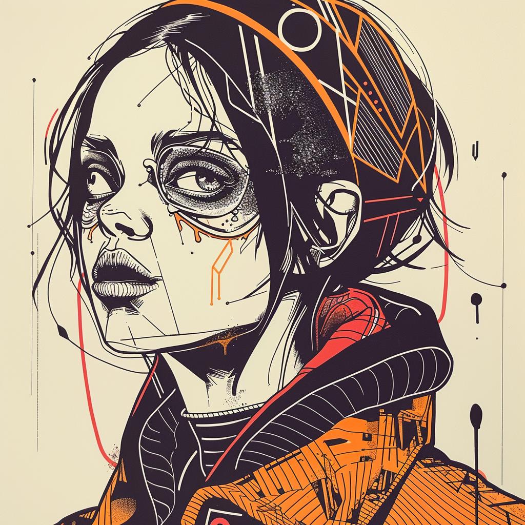 قبعة جرافيتي سريالية مرسومة بفرشاة هوائية، رسم طائر أزرق، لون أبيض جريء، رقم 939448