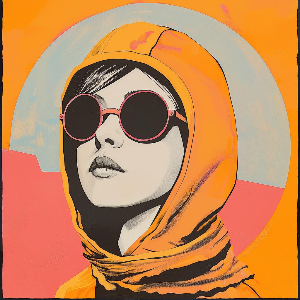 woman  sunglasses  hoodie  painting  colorful  surreal  art  Joan  Cornella  album 1018895