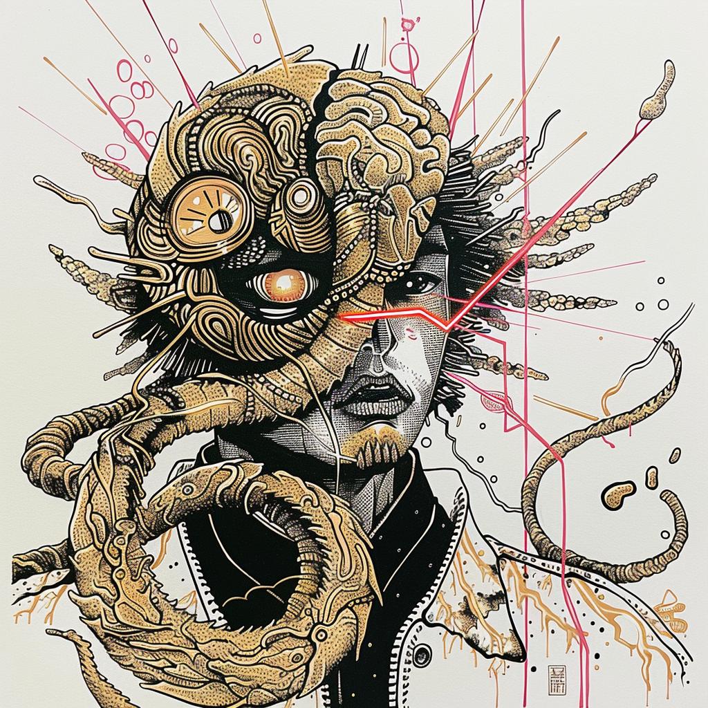 man  snake  head  fantasy  creature  unusual  drawing  surreal  unique  art 948472