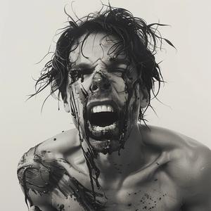 man  paint  blood  art  portrait  dramatic  abstract  surreal  expression  character 1072211