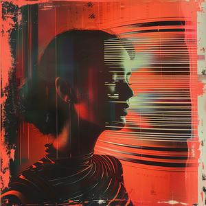 woman  stripes  red  black  painting  chromolithography  abstract  stylized  bold  art 1041168