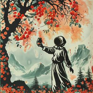 man  space  suit  apple  painting  chromolithography  science  fiction  futuristic  artwork 1059179