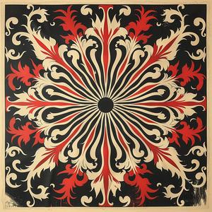 neon  colorful  swirls  bold  dynamic  black  red  ornate  abstract  design 1078907