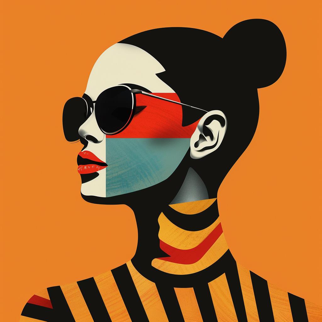 abstract  art  illustration  minimalist  portrait  elegance  geometric  colors  modern  woman 929388