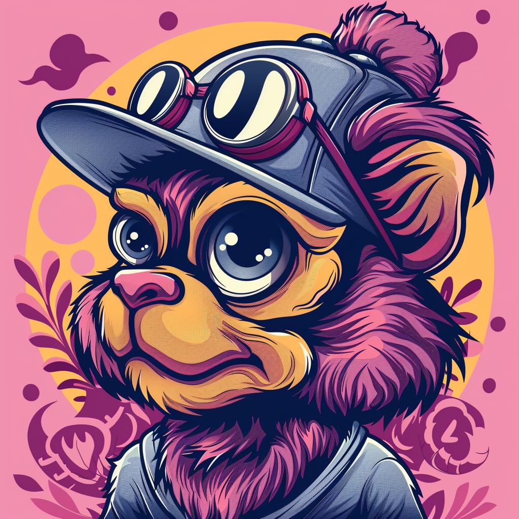 cartoon  bear  hat  glasses  street  culture  simple  aggressive  animal  illustration 956427