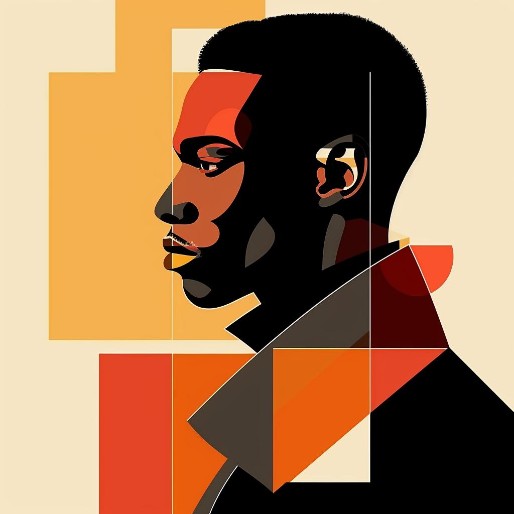 abstract  retro  elegance  portrait  minimalist  geometric  colorful  modern  stylish  man 929271