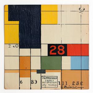 painting  square  numbers  abstract  modern  colorful  geometric  design  art  style 1065332