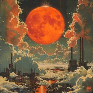 album  art  moon  city  red  industrial  NoriYoshi  abstract  detailed  fantasy 1040579