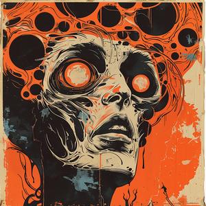 surreal  album  cover  woman  head  symbolist  creative  hyper-realistic  Francesco  Risograph 1063742