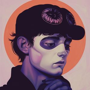 غلاف ألبوم فني رقمي، رسم توضيحي إبداعي سريالي، تصميم جرافيكي، رمزية 1077520