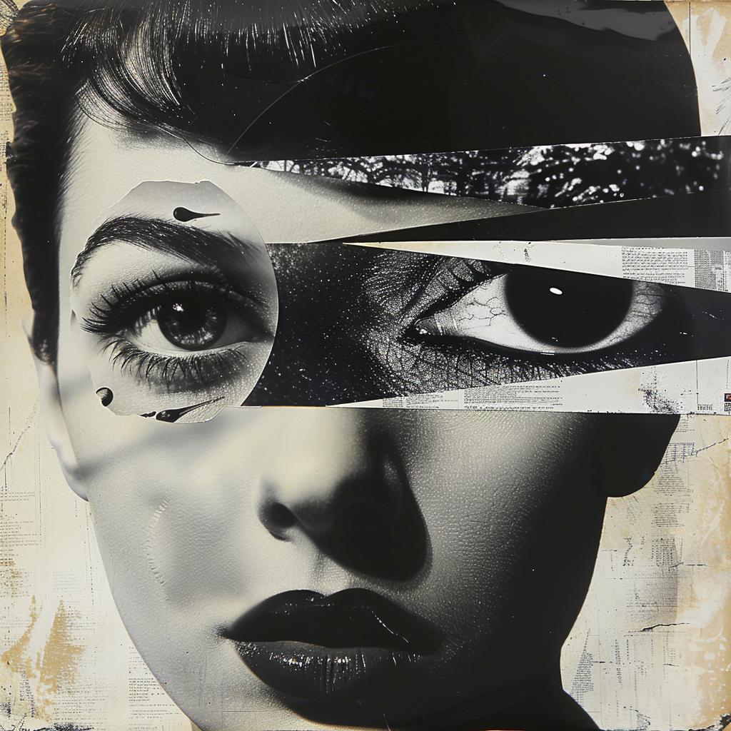 collage  surreal  high  contrast  woman  face  black  white  image  art 970952